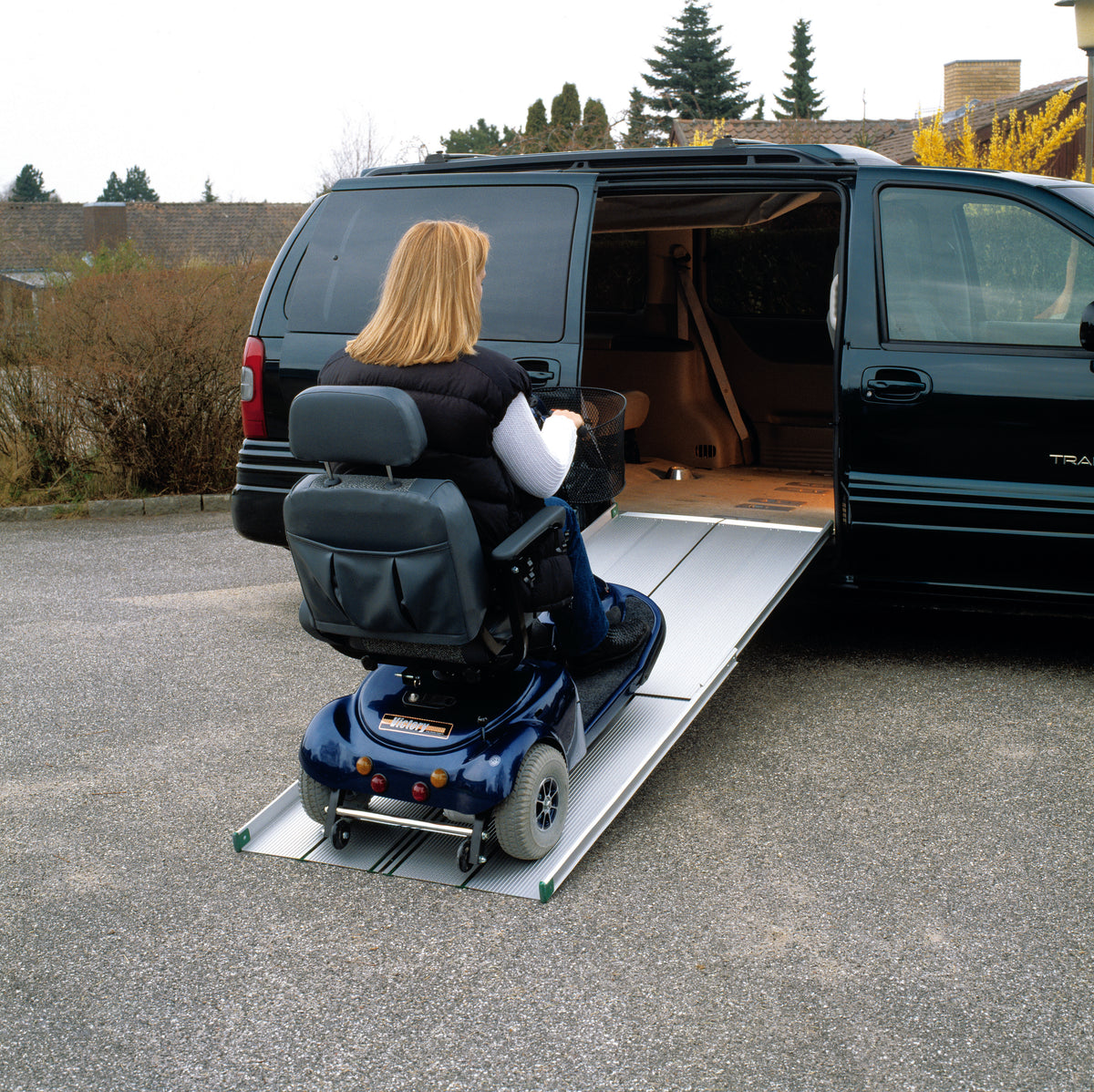 Rehastage Stepless Teleskop-Kofferrampe