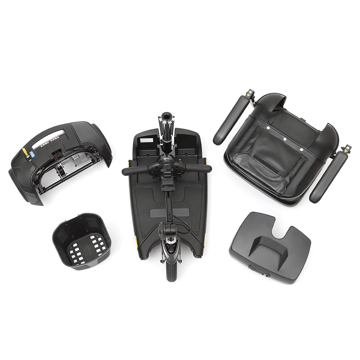 Pride Go Go Elite Traveller 2 – wendiger 4-Rad Reisescooter, 6 km/h bis 136 kg