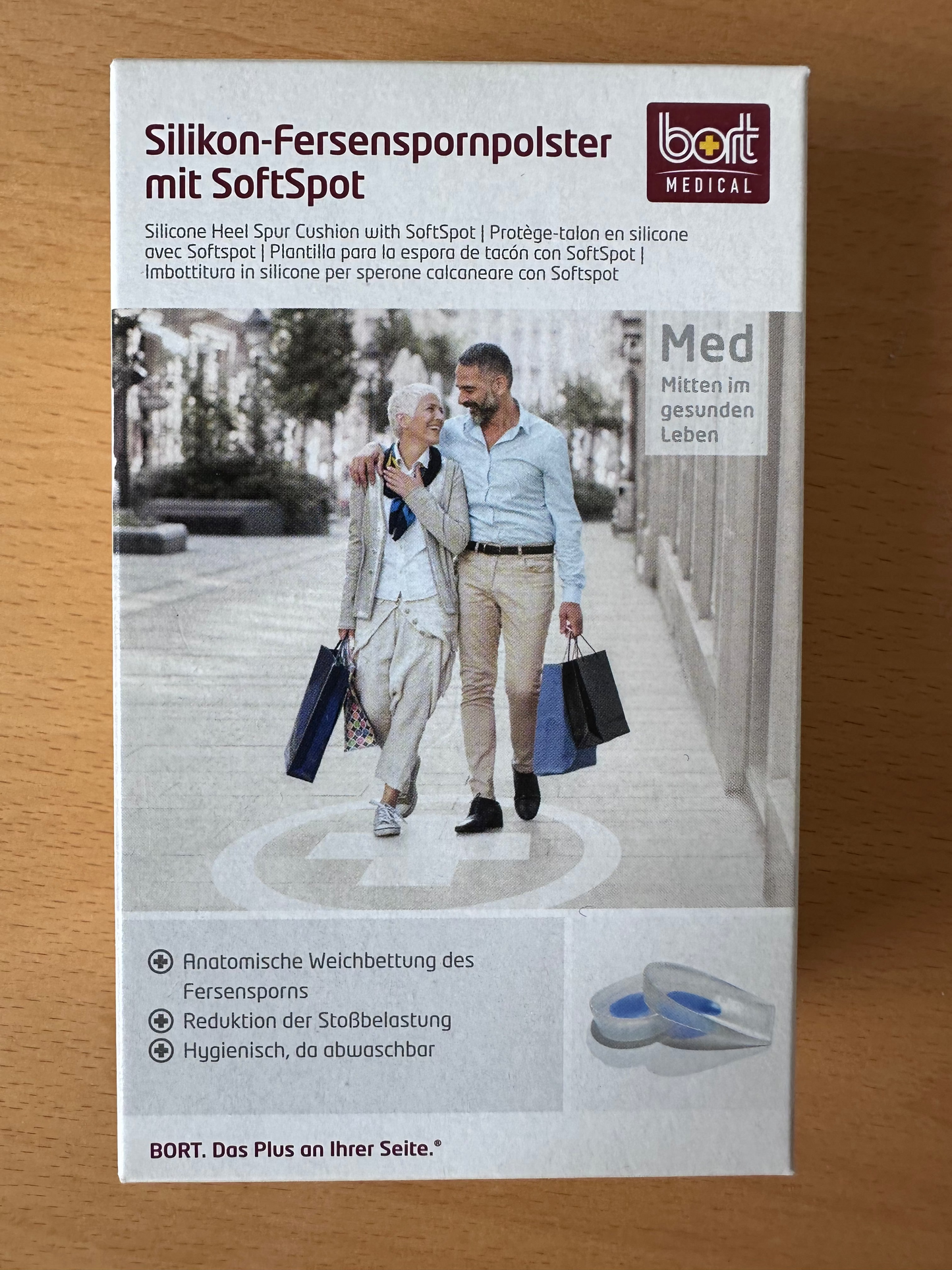 Bort Medical Silikon-Fersenspornpolster mit SoftSpot