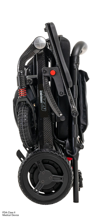 Pride Jazzy Carbon Ultra Lite – faltbarer Carbon Elektrorollstuhl, 6 km/h