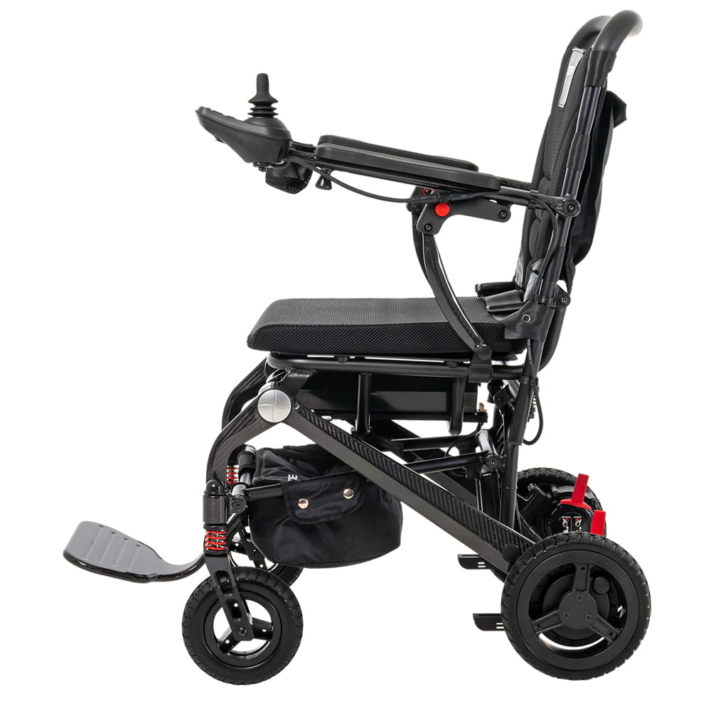 Pride Jazzy Carbon Ultra Lite – faltbarer Carbon Elektrorollstuhl, 6 km/h