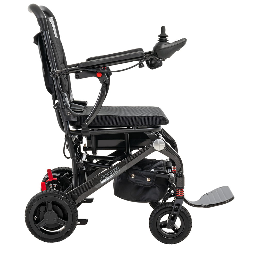 Pride Jazzy Carbon Ultra Lite – faltbarer Carbon Elektrorollstuhl, 6 km/h