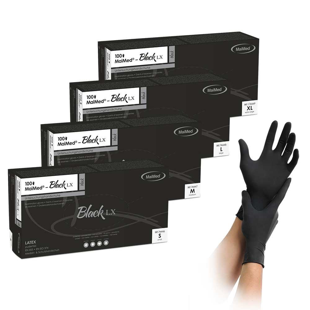 MaiMed Black LX Latexhandschuhe