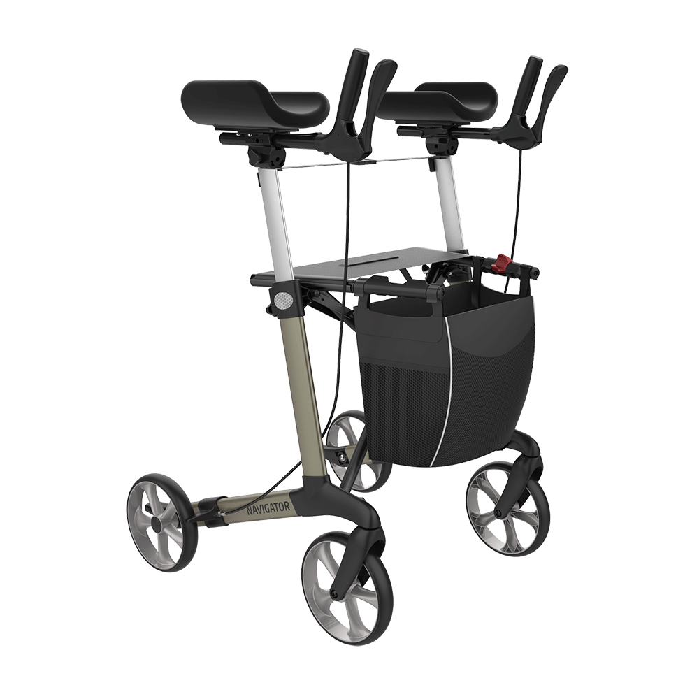 Rehasense NAVIGATOR Arthritis-Rollator – drehbare Unterarmauflagen