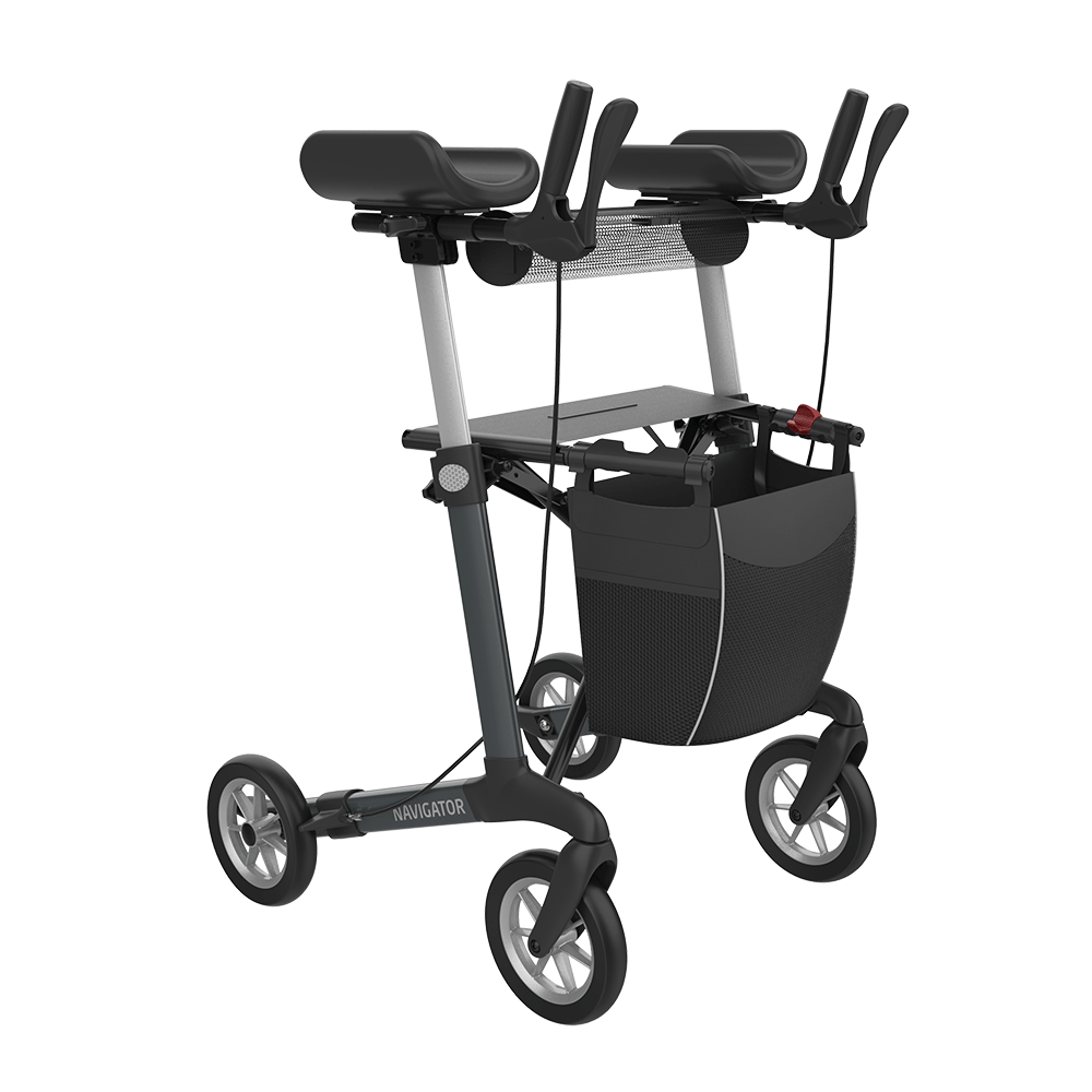NAVIGATOR Arthritis-Rollator – drehbare Unterarmauflagen