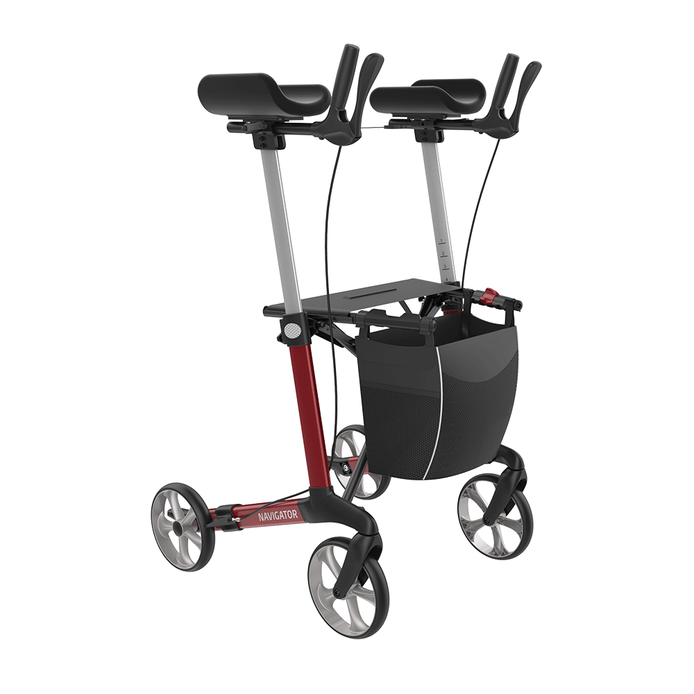NAVIGATOR Arthritis-Rollator – drehbare Unterarmauflagen