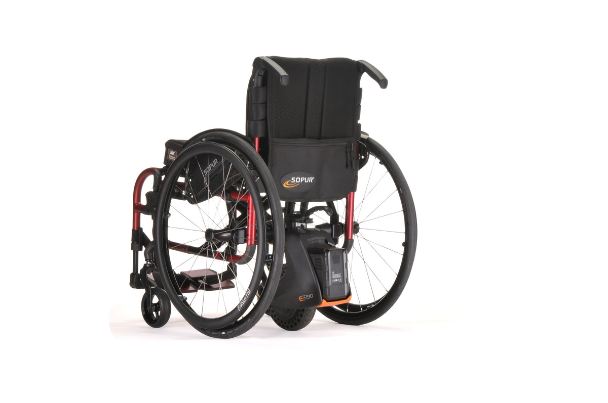 Empulse R90 – nutzergesteuerter elektrischer Zusatzantrieb für Rollstühle