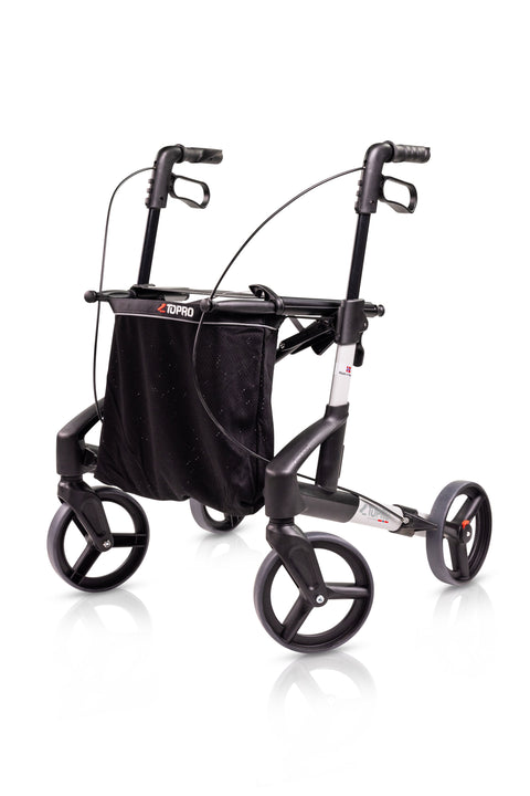 TOPRO Troja Original Black Series – leichter Premium-Rollator bis 165 kg