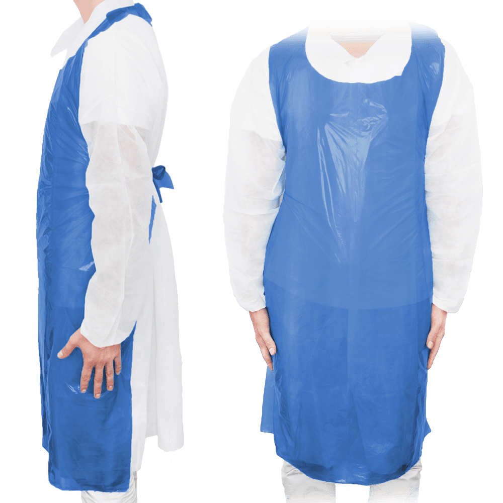 MaiMed Apron PE Schutzschürze Blau