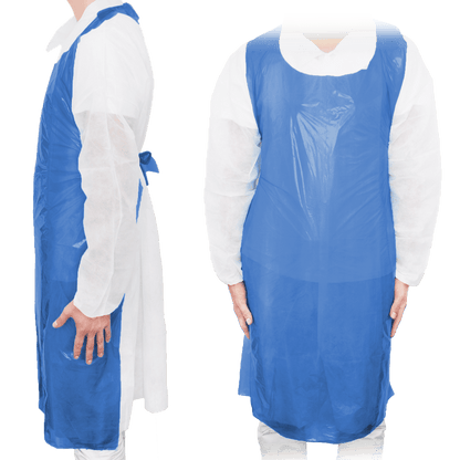 MaiMed Apron PE Schutzschürze Blau