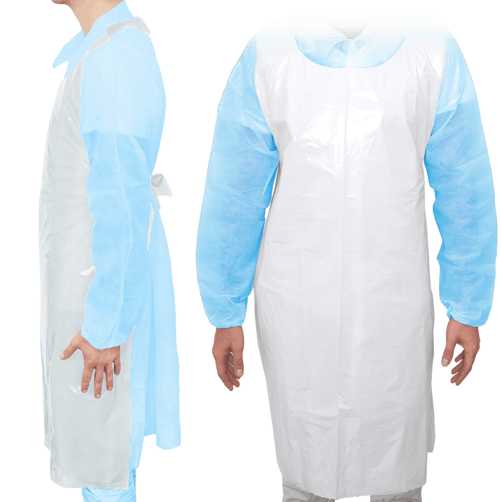 MaiMed Apron PE Schutzschürze Weiß