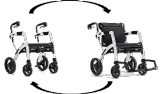 Rollz Motion Rollator-Rollstuhl-Kombination