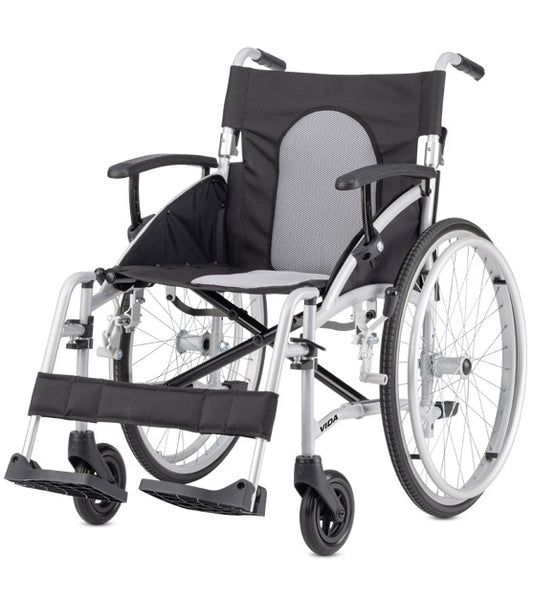 Bischoff & Bischoff Vida – faltbarer Reiserollstuhl mit 13" oder 22" Rädern